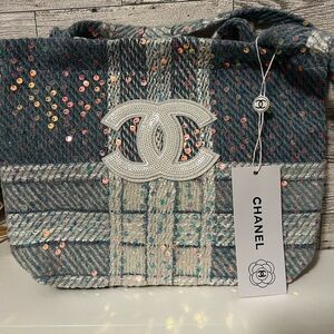 GWP- Blue Sequin Tote Bag